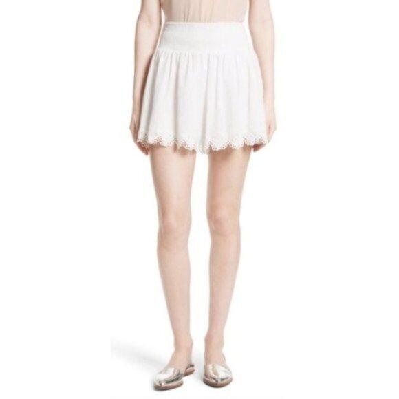 Rebecca Taylor Embroidered Trim Flowy Shorts - Picture 3 of 10